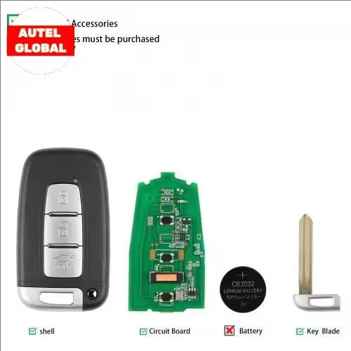 Autel IKEYHY003AL HY003AL Universal Smart Key 3 Buttons For Hyundai For Autel Smart Key For KM100 IM508 IM608 KM100E
