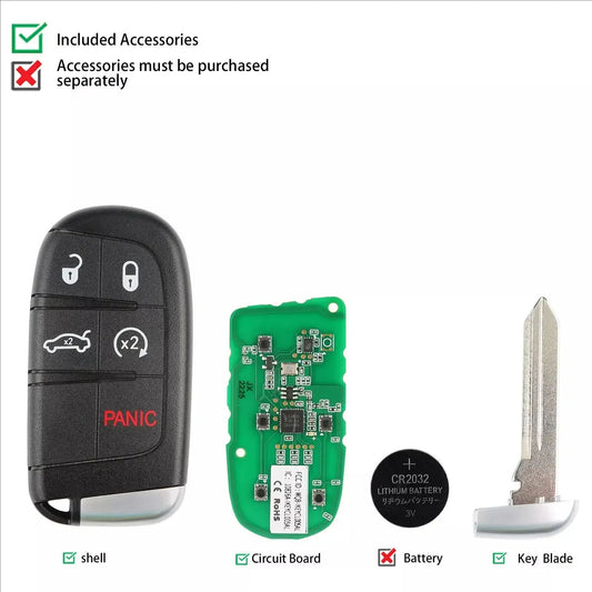 AUTEL CL005AL Universal Smart Key Premium for Chrysler 5 Buttons IKEYCL005AL For Autel Smart Key For KM100 IM508 IM608