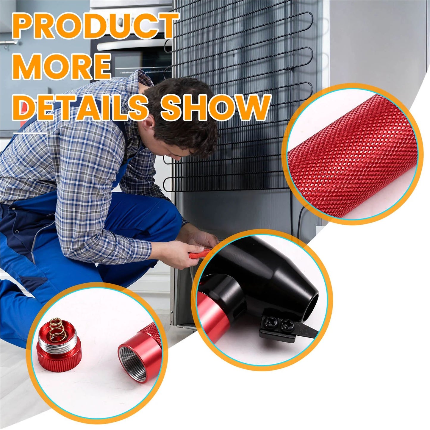 Auto Key Lock Red Color Magnifier Pick Locksmith Car Tools Endoscope With Fiber Optic Light Auto Repair Tools-AA70