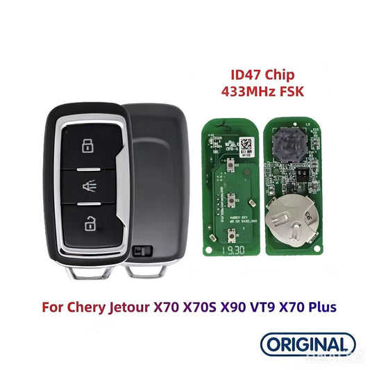 OEM Smart Remote Key ID47 ID4A Chip 433MHz for Chery Jetour X70 X70S X90 VT9 X70 Plus
