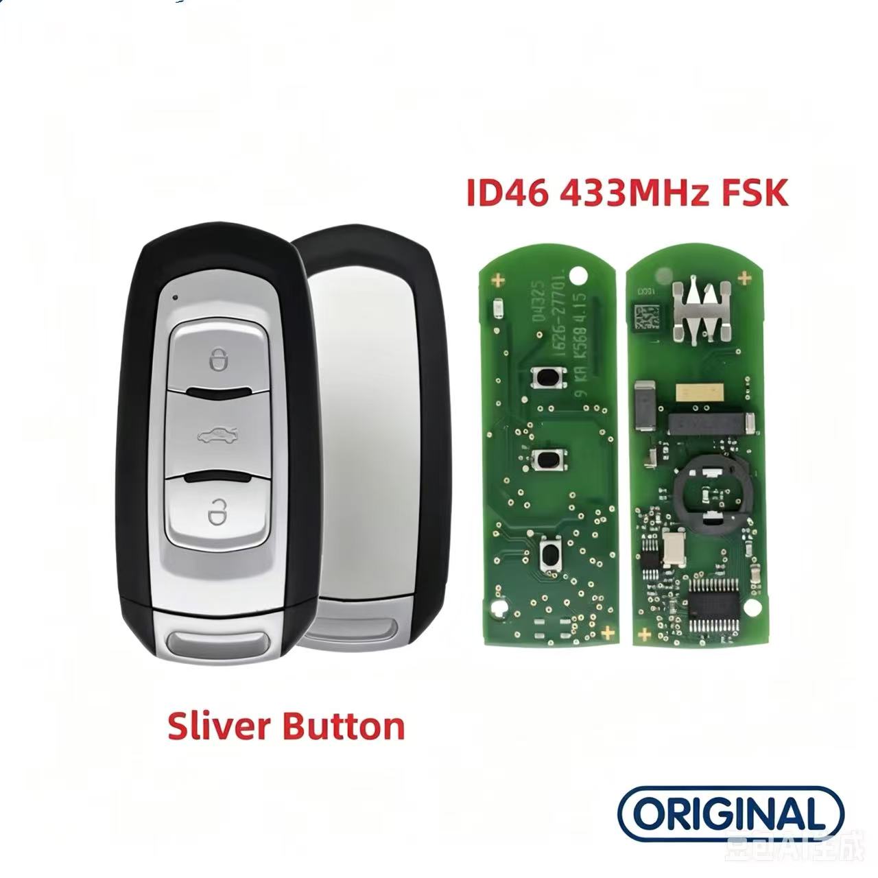 OEM Smart Remote Key ID46 Chip 433MHz for Geely GX3 Emgrand GT Emgrand EC7 Livan X3 Pro GX3 Pro