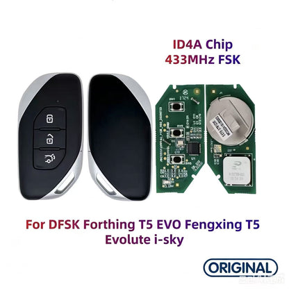 Original Smart Remote Key ID47 ID4A 433MHz for DFSK Dongfeng Forthing T5 Forthing U‑TOUR Xinghai X5