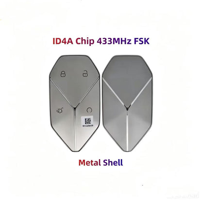 Original Smart Key ID46 ID4A Chip 433MHz UREB-3791200F for BYD Tai 3 Ti7 Denza B3 B5 B8 Leopard 5 8