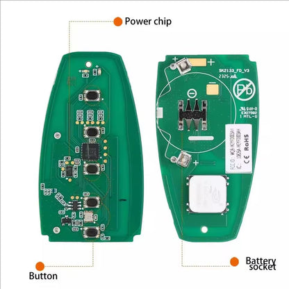 AUTEL IKEY FD005AH Universal Smart Key IKEYFD005AH 5 Buttons 868/902MHz For Autel Smart Key For KM100 IM508 IM608 KM100E