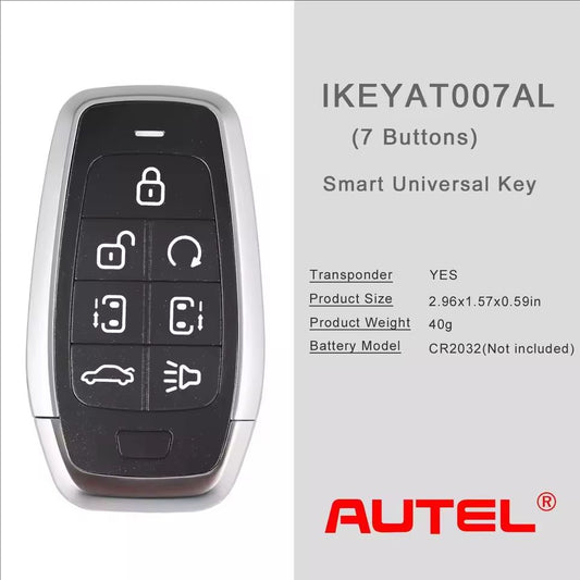 Autel key IKEYAT007AL AT007AL Independent Universal Smart Remote Key 7 Buttons For Autel Smart Key For KM100 IM508 IM608