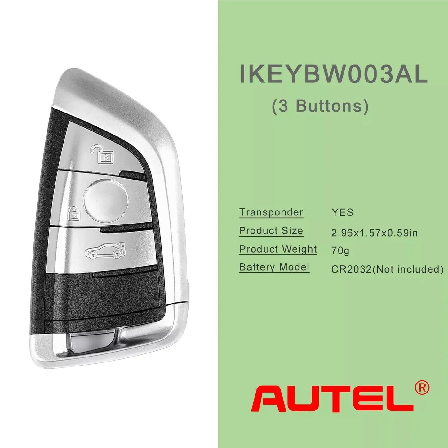 Autel Universal Smart Key BW003AL for BMW Razor Style 3 Buttons IKEYBW003AL For Autel Smart Key For KM100 IM508 IM608