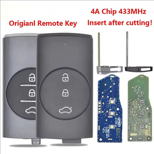 Original 4A Chip 433MHz Keyless Go Car Remote Key For Chery Exeed Vantas TX TXL LX New Tiggo 3X 5X 7 Plus 8 Plus