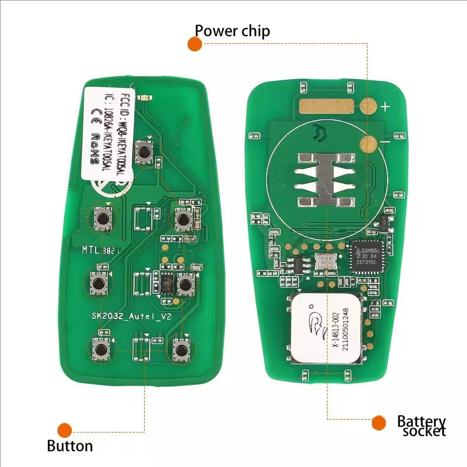 Autel key IKEYAT007AL AT007AL Independent Universal Smart Remote Key 7 Buttons For Autel Smart Key For KM100 IM508 IM608