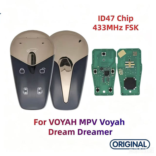 Original Smart Remote Key ID47 Chip 433MHz for VOYAH MPV Voyah Dream Dreamer