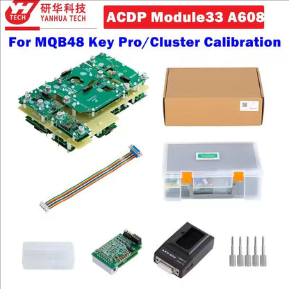 Yanhua Mini ACDP/ACDP2 Module 33 with License A608 For MQB48 Key Programming and Cluster Calibration and 13 Full Set Adapters