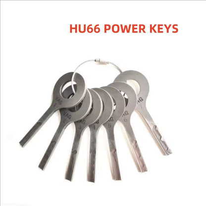 VAG HU66 Laser Track Jiggler Keys Set 7 Pieces locksmith tool power keys