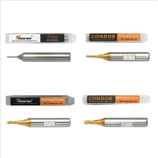 1.0mm 1.5mm 2.0mm 2.5mm Milling Cutter Probe for Xhorse CONDOR XC MINI Plus Dolphin XP-005 Dolphin XP-007 Key Cutting Machine