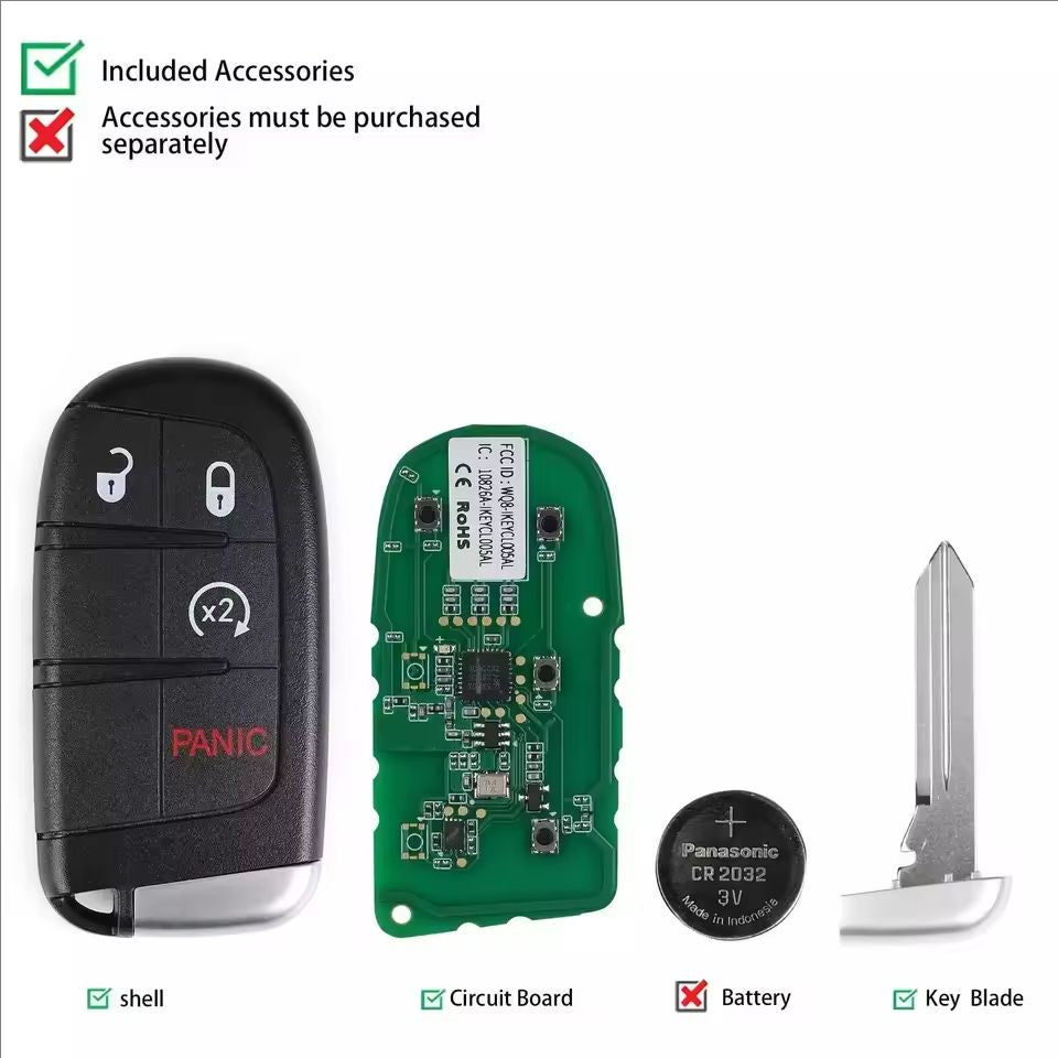 Autel IKEY IKEYCL004AL CL004AL Universal Smart Remote Key 4 Buttons For Chrysler For Autel Smart Key For KM100 IM508 IM608