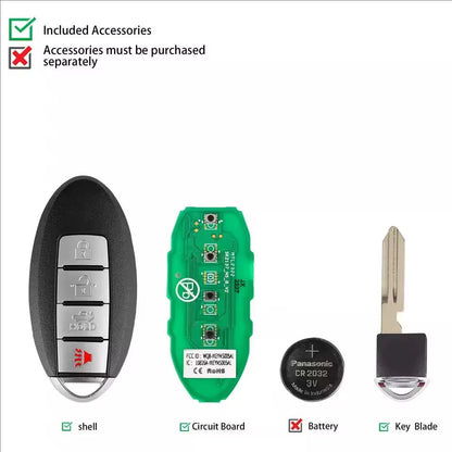 Autel IKEY IKEYNS004AL NS004AL Universal Smart Remote Key 4 Buttons For Nissan For Autel Smart Key For KM100 IM508 IM608