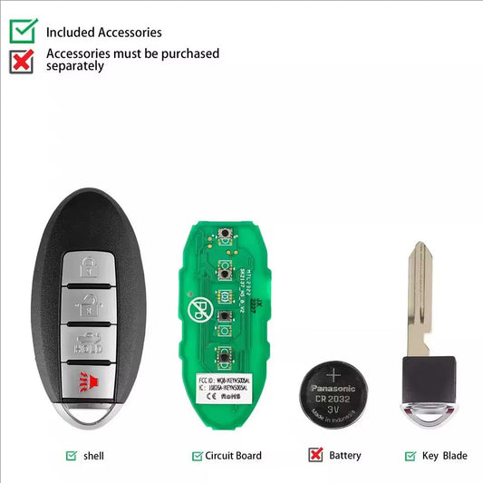 Autel IKEY IKEYNS004AL NS004AL Universal Smart Remote Key 4 Buttons For Nissan For Autel Smart Key For KM100 IM508 IM608