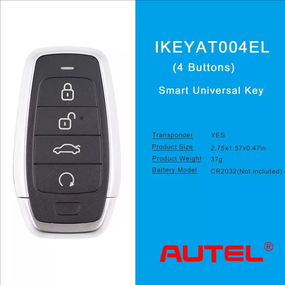 Autel Ikey IKEYAT004EL AT004EL Independent Universal Smart Remote Key 4 Buttons For Autel Smart Key For KM100 IM508 IM608