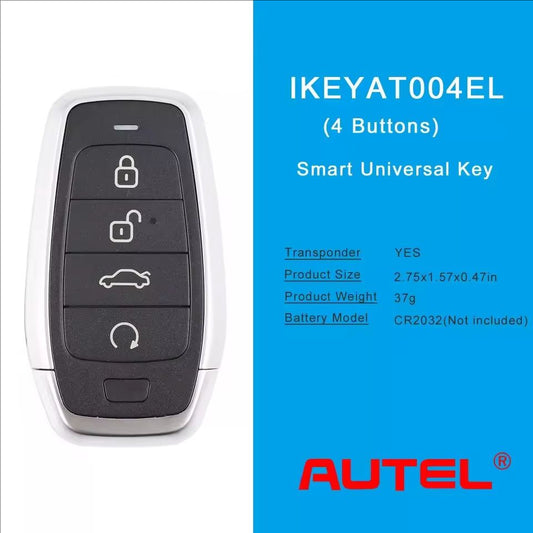 Autel Ikey IKEYAT004EL AT004EL Independent Universal Smart Remote Key 4 Buttons For Autel Smart Key For KM100 IM508 IM608