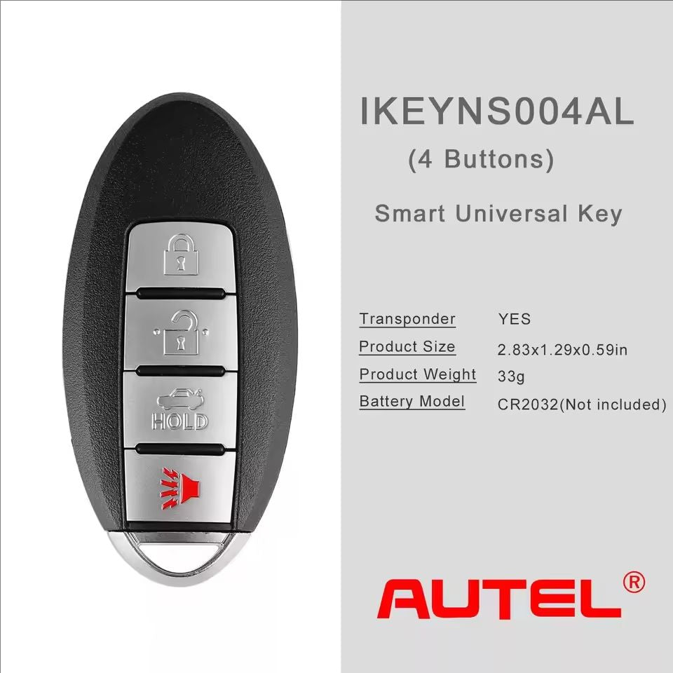 Autel IKEY IKEYNS004AL NS004AL Universal Smart Remote Key 4 Buttons For Nissan For Autel Smart Key For KM100 IM508 IM608