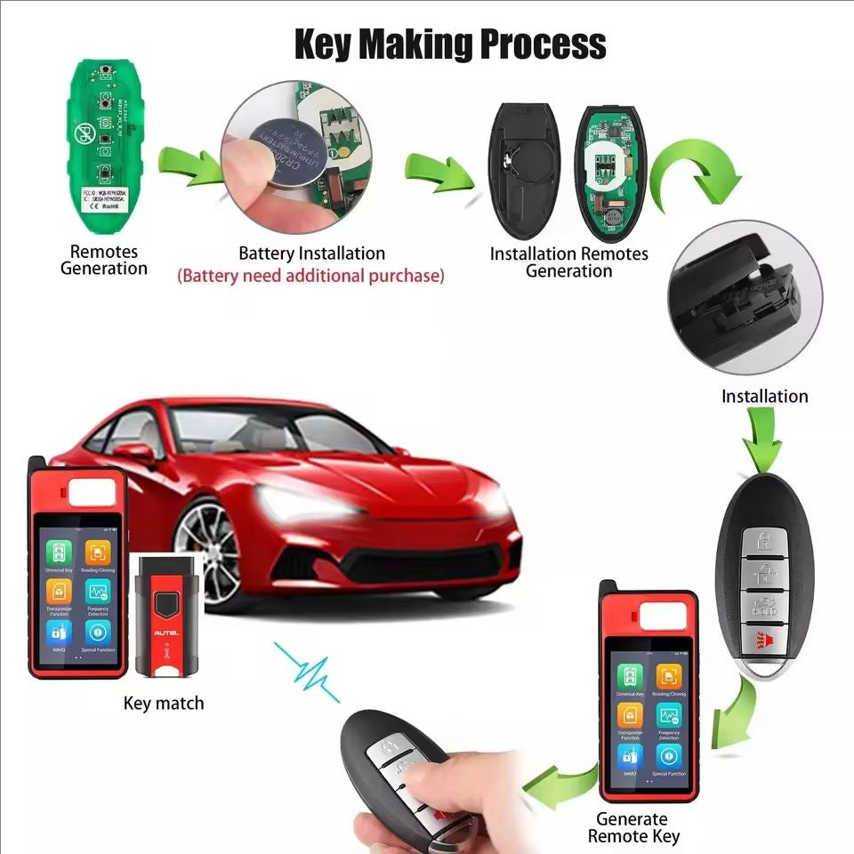 Autel IKEY IKEYNS004AL NS004AL Universal Smart Remote Key 4 Buttons For Nissan For Autel Smart Key For KM100 IM508 IM608