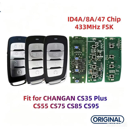 BQ01-AA AP01 M05 Original Smart Key ID4A ID8A ID47 Chip 433MHz for CHANGAN CS35 Plus CS55 CS75 CS85 CS95