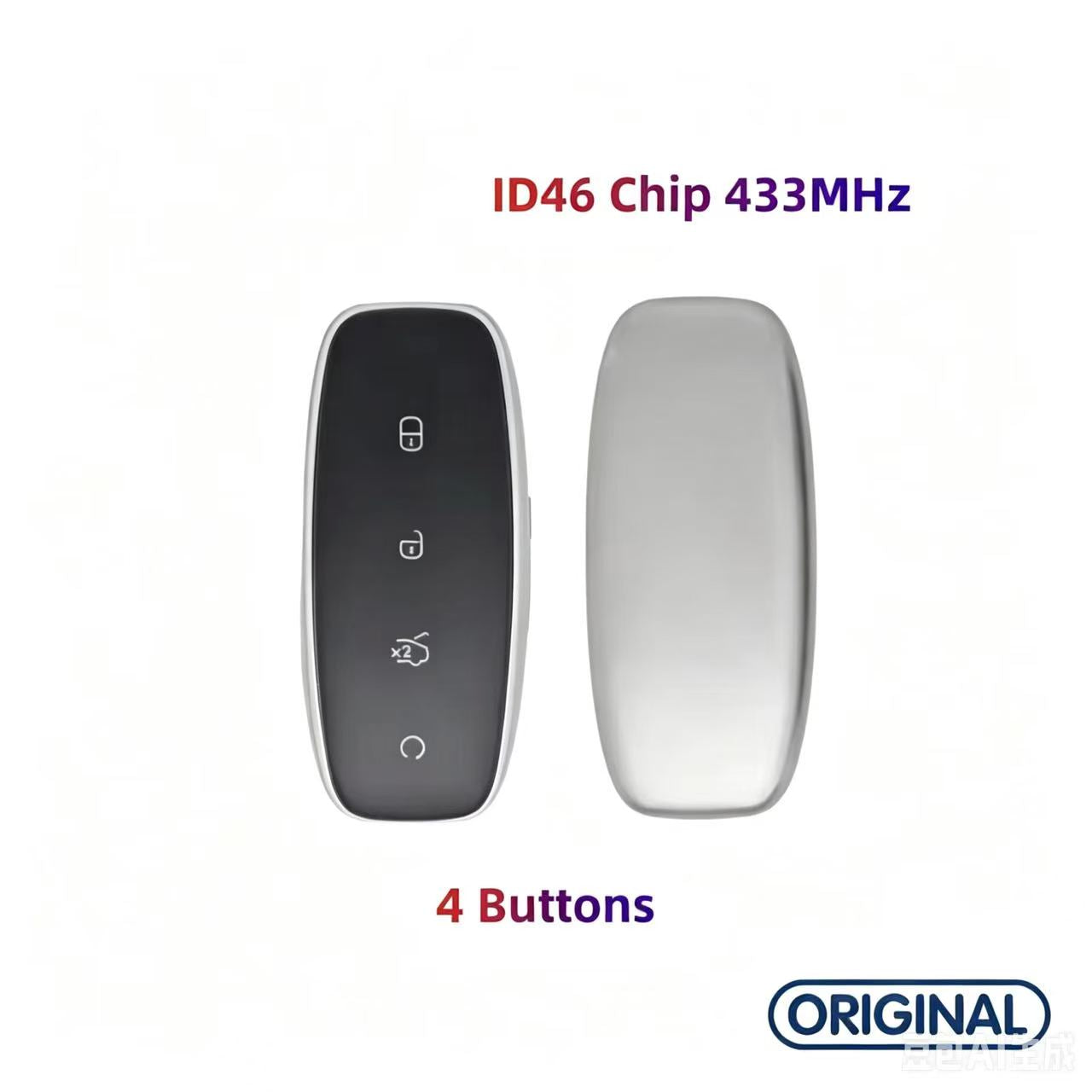 Original OEM Smart Remote Key Keyless Go ID46 Chip 433MHz MRH-3791200A for BYD Denza D9 N7 N8