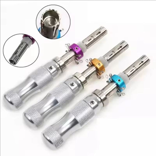 High quality 3 Pcs 7 Pin Advanced Tubular Lock Tool Set For Padlock Tool Cross Pic-ik Tubular Pick Stainless Steel Tubular