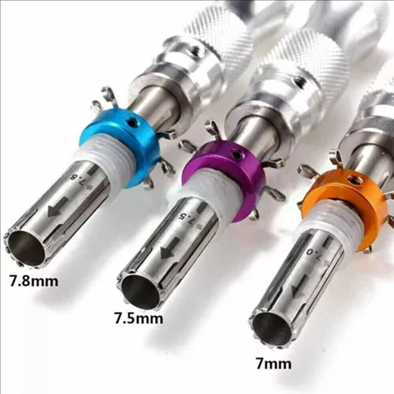 High quality 3 Pcs 7 Pin Advanced Tubular Lock Tool Set For Padlock Tool Cross Pic-ik Tubular Pick Stainless Steel Tubular