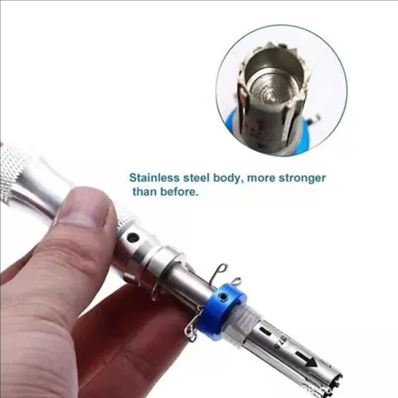 High quality 3 Pcs 7 Pin Advanced Tubular Lock Tool Set For Padlock Tool Cross Pic-ik Tubular Pick Stainless Steel Tubular
