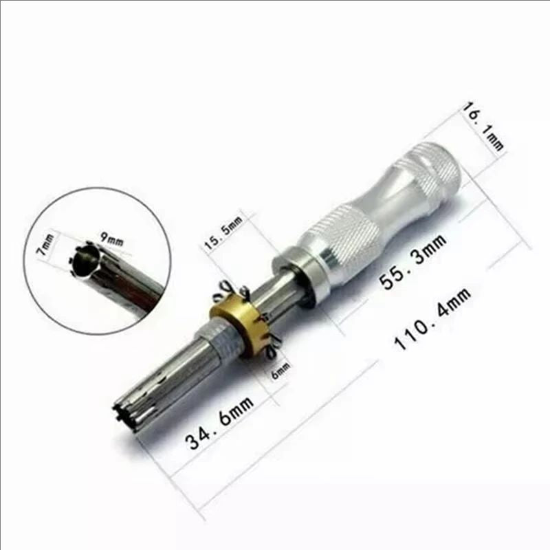 High quality 3 Pcs 7 Pin Advanced Tubular Lock Tool Set For Padlock Tool Cross Pic-ik Tubular Pick Stainless Steel Tubular