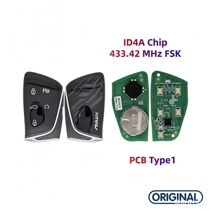 Original Smart Remote Key ID4A Chip 433MHz for DFM DFSK Dongfeng Shine Max GS Aeolus Huge Haoji
