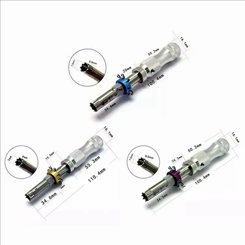 High quality 3 Pcs 7 Pin Advanced Tubular Lock Tool Set For Padlock Tool Cross Pic-ik Tubular Pick Stainless Steel Tubular