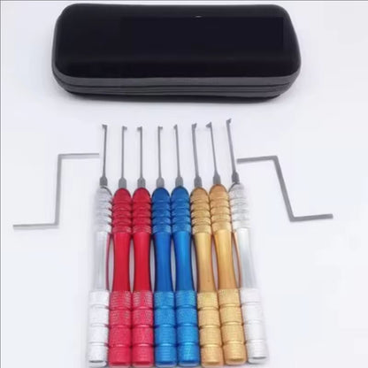 Locksmith Kit HUK 8+2pcs Colored Dimple Kaba Pin Tumber Lock Picks for Pin Tumbler Metal Craftsman Lockpick Kit Set