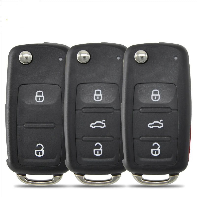 Filp Car Remote Key Shell Case For VW Volkswagen Beetle Caddy Golf Jetta Polo Tiguan Touran Replacement Key Housing