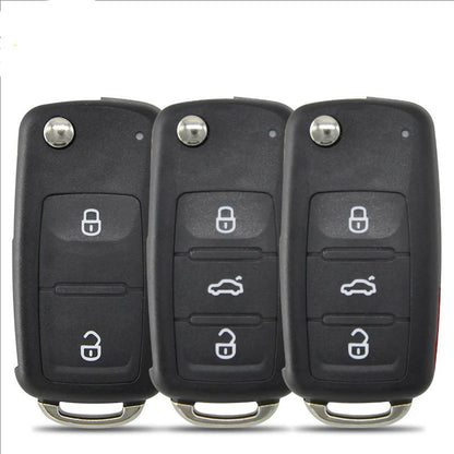 Filp Car Remote Key Shell Case For VW Volkswagen Beetle Caddy Golf Jetta Polo Tiguan Touran Replacement Key Housing