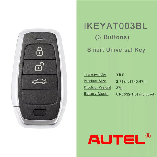 Autel IKEY IKEYAT003BL AT003BL Universal Smart Remote Key 3 Buttons For Autel Smart Key For KM100 IM508 IM608 KM100E