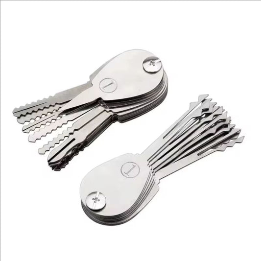 21PCS Foldable Car Lock Double Sided Opener Practice Locksmith Equipment Tool