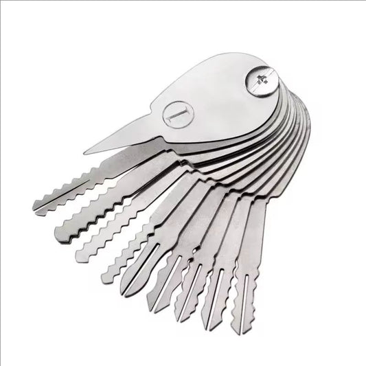 21PCS Foldable Car Lock Double Sided Opener Practice Locksmith Equipment Tool