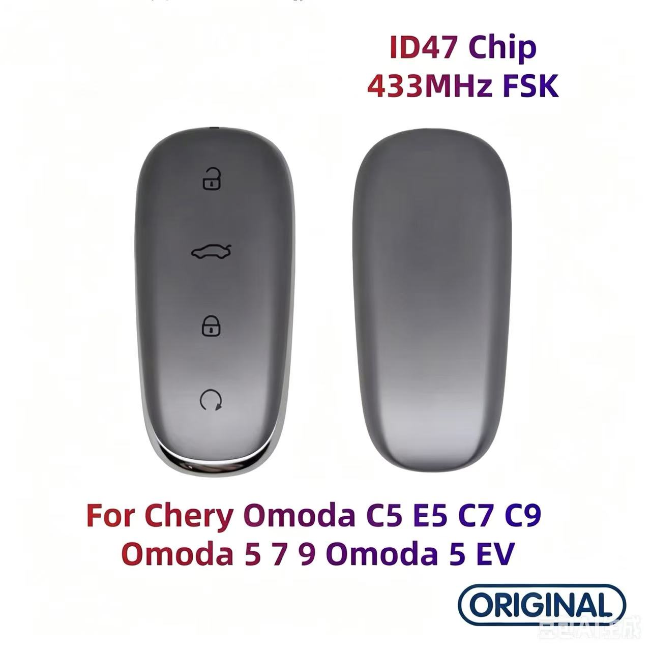 Original Smart Remote Key ID47 Chip 433MHz for Omoda C5 E5 C7 C9 Omoda 5 7 9 Omoda 5 EV