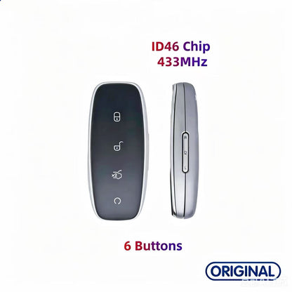 Original OEM Smart Remote Key Keyless Go ID46 Chip 433MHz MRH-3791200A for BYD Denza D9 N7 N8