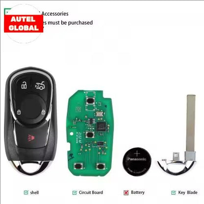 AUTEL IKEY Universal Smart Key IKEYOL004AL OL004AL 4 Buttons 315MHz /433MHz For Autel Smart Key For KM100 IM508 IM608