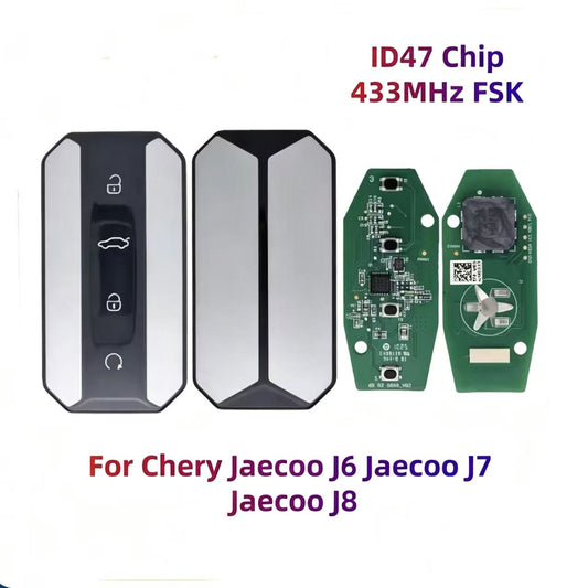 Original Smart Remote Key ID47 Chip 433MHz for Chery Jaecoo J6 Jaecoo J7 Jaecoo J8