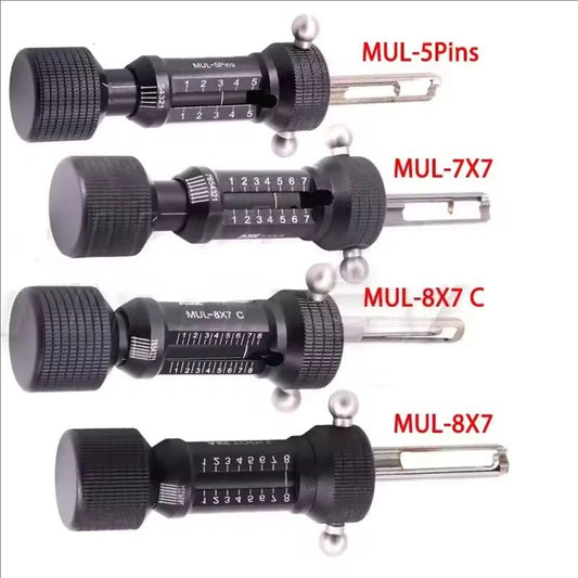 AKK Tool MUL-7X7 MUL-8X7 MUL-5Pins MUL-8X7 C Invincible Lock Open 2 in 1 Locksmith Tool