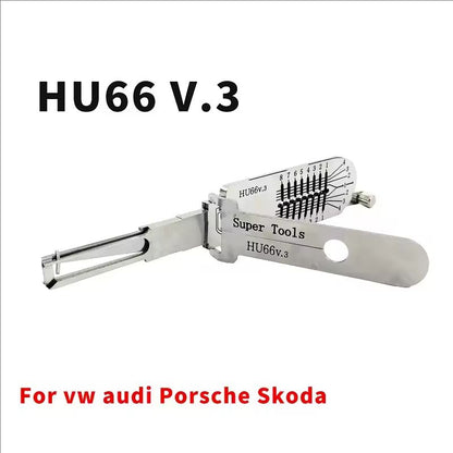 New Stely HU66 V.3 Lishi 2in1 Decoder Super Tools For VW Audi Porsche Skoda hollow out Lock Pick Tool