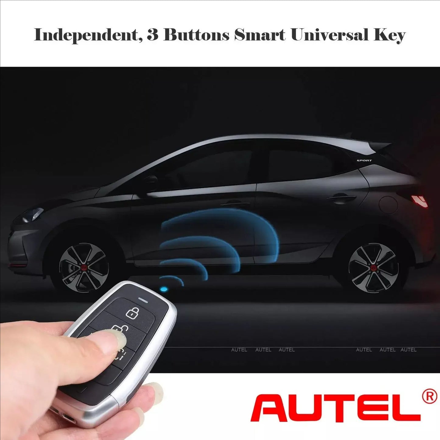 Autel IKEY IKEYAT003BL AT003BL Universal Smart Remote Key 3 Buttons For Autel Smart Key For KM100 IM508 IM608 KM100E