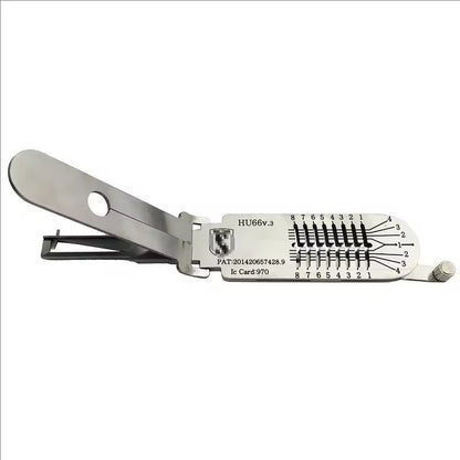 New Stely HU66 V.3 Lishi 2in1 Decoder Super Tools For VW Audi Porsche Skoda hollow out Lock Pick Tool