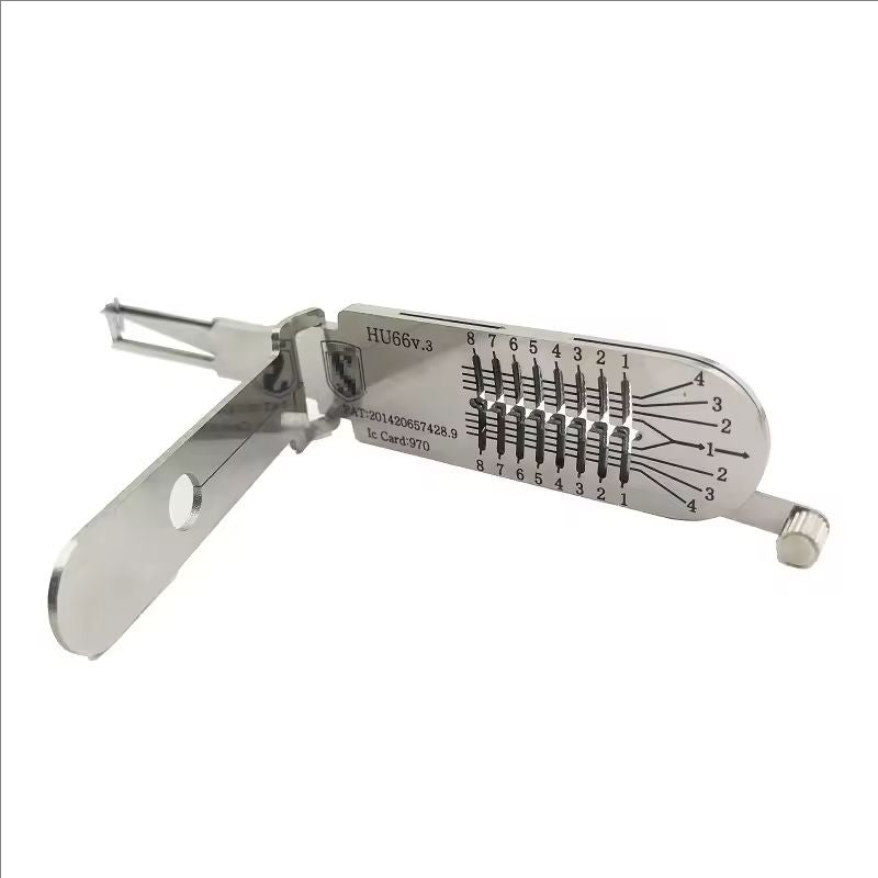 New Stely HU66 V.3 Lishi 2in1 Decoder Super Tools For VW Audi Porsche Skoda hollow out Lock Pick Tool