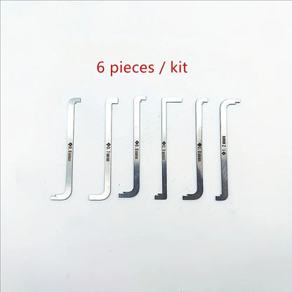 high quality practical locksmith tool 6 pieces / kit replacement turning tool / double head tension wrench tool