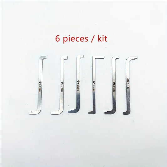 high quality practical locksmith tool 6 pieces / kit replacement turning tool / double head tension wrench tool