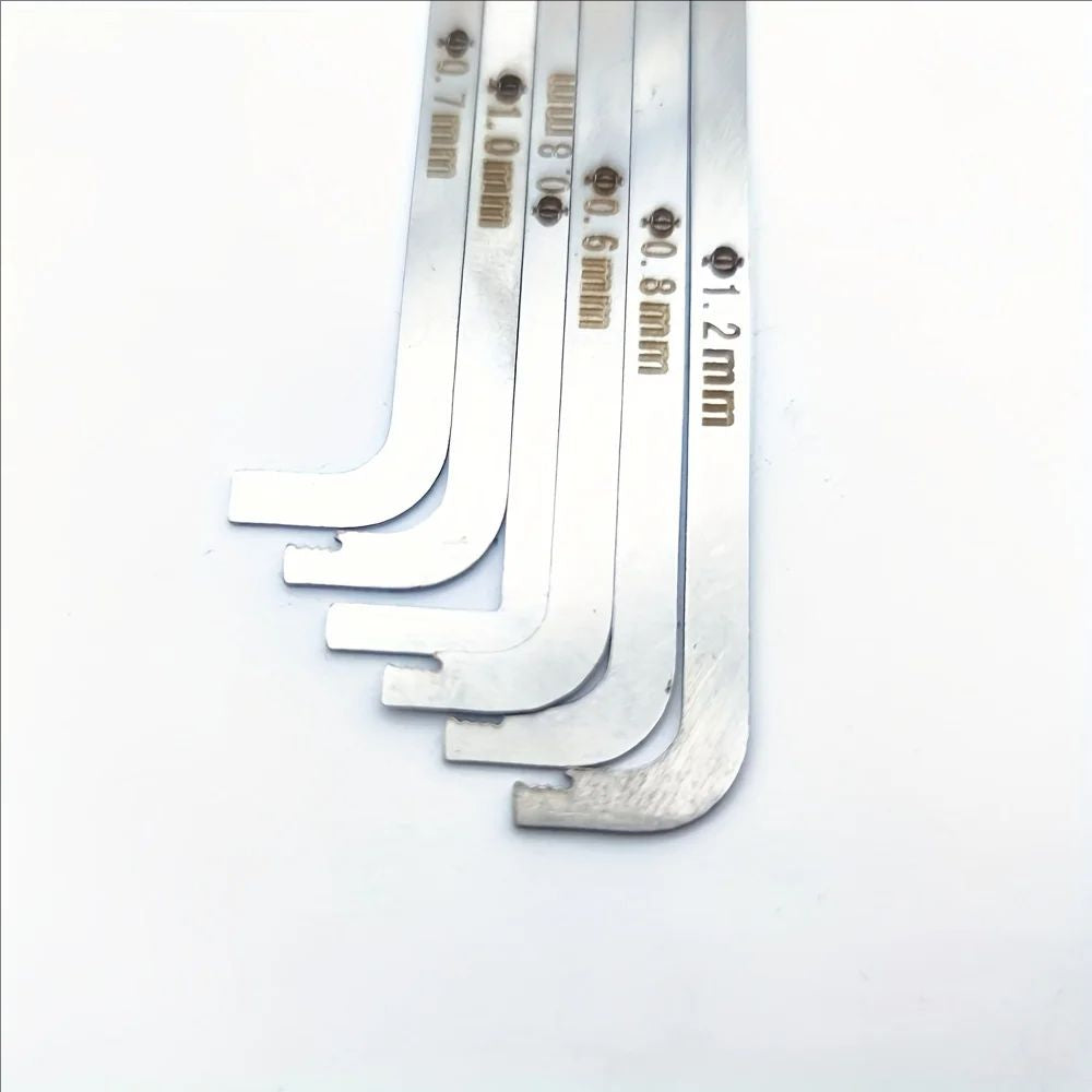 high quality practical locksmith tool 6 pieces / kit replacement turning tool / double head tension wrench tool