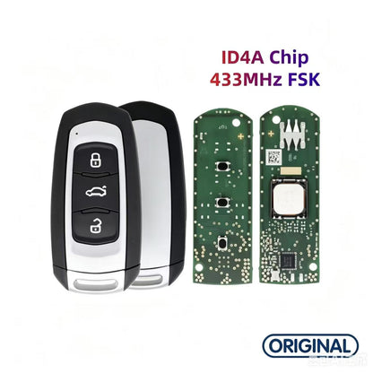 Original Smart Remote Key ID4A Chip 433MHz for Geely Atlas Emgrand X7 Geely Azkarra Emgrand GT Borui GT